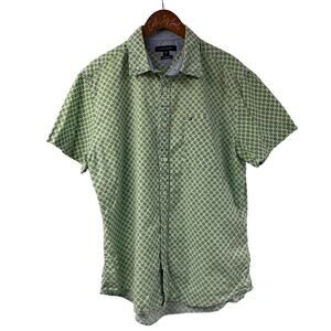 Tommy Hilfiger Kiwi Print Shirt Short Sleeve Button Down XL